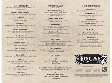The Local No. 7 menu photo
