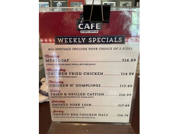 The Loveless Cafe menu photo