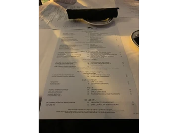 The Oceanaire Seafood Room menu photo