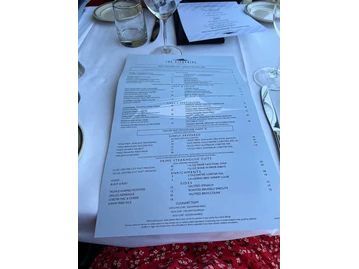 The Oceanaire Seafood Room menu photo