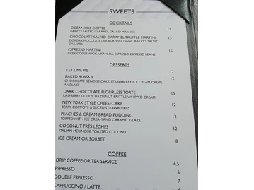 The Oceanaire Seafood Room menu photo