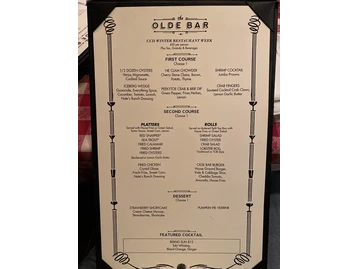 The Olde Bar menu photo