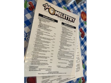 The Omelettry menu photo