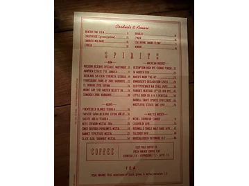 The Optimist menu photo