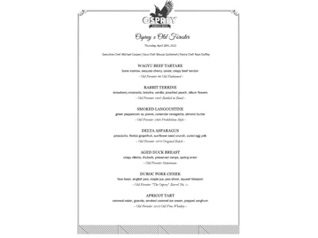 The Osprey menu photo