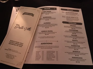 The Pasta Villa menu photo