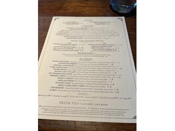 The Pearl menu photo
