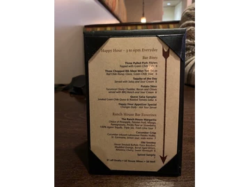 The Ranch House menu photo