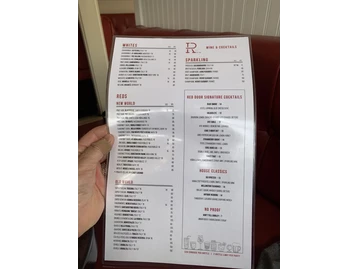 The Red Door menu photo