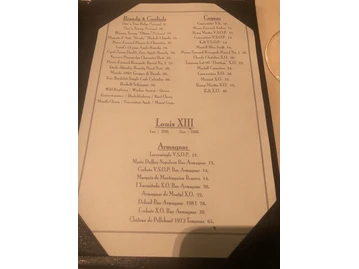 The Republic Steakhouse menu photo
