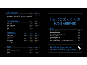 The Roasterie Brookside Café menu photo