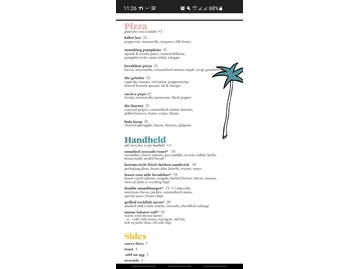The Rose Venice menu photo