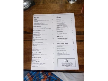 The Royce menu photo