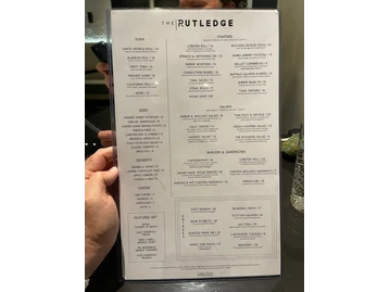 The Rutledge menu photo