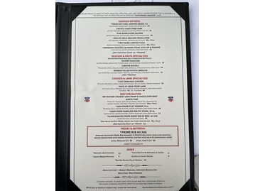 The Sardine Factory menu photo