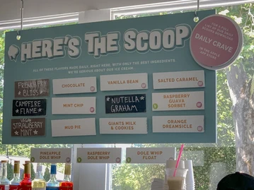 The Scoop menu photo