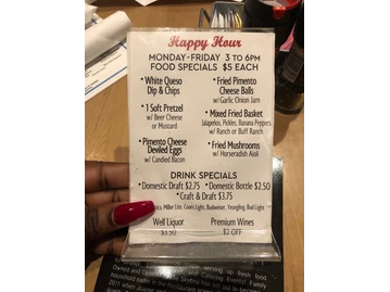 The Skybox Grill menu photo