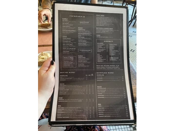The Smith menu photo
