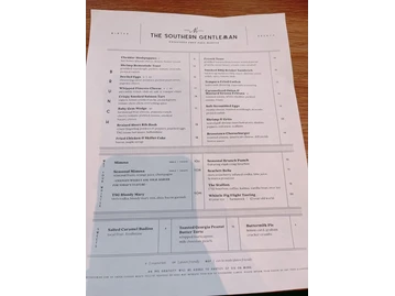The Southern Gentleman menu photo
