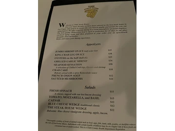 THE Steak House menu photo
