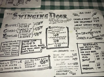 The Swinging Door menu photo