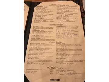 The Venetian Restaurant menu photo