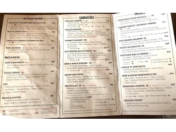 The Westside Local menu photo