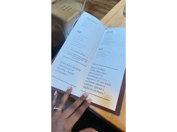 The White Bull menu photo