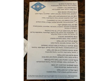 Tito and Pep menu photo