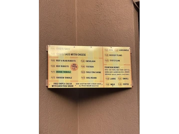 Tito’s Tacos menu photo
