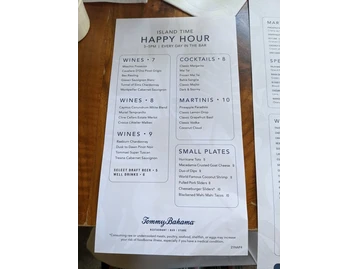 Tommy Bahama Restaurant, Bar & Store menu photo