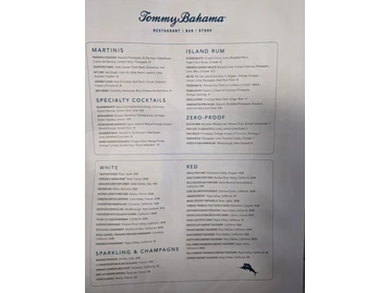 Tommy Bahama Restaurant, Bar & Store menu photo