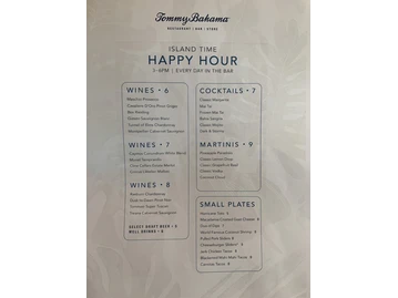 Tommy Bahama Restaurant, Bar & Store menu photo