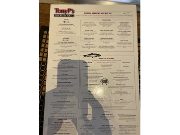Tony P's Dockside Grill menu photo