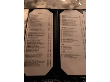 Tony's of Cincinnati menu photo