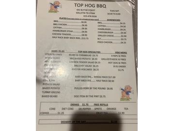 Top Hog BBQ menu photo