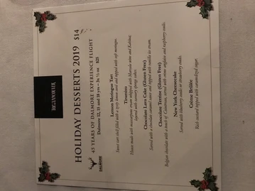 Top Of Vancouver Revolving Restaurant menu photo