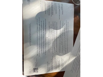 Torc menu photo