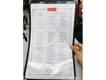 Toulouse menu photo