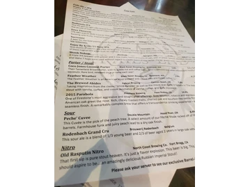 Trails End Taphouse & Restaurant menu photo