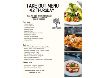 Trama's Trattoria menu photo