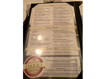 Trattoria Dario menu photo