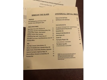 Trenasse menu photo