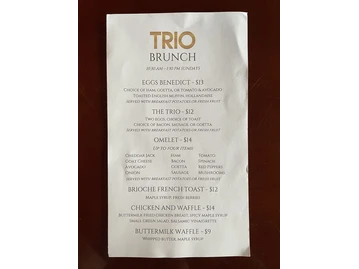 Trio Bistro menu photo