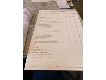 True Food Kitchen menu photo