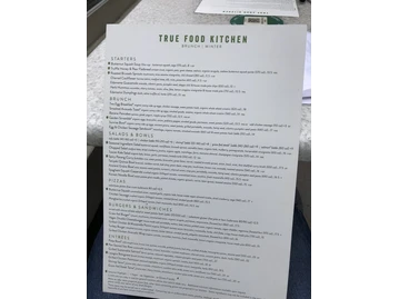 True Food Kitchen menu photo