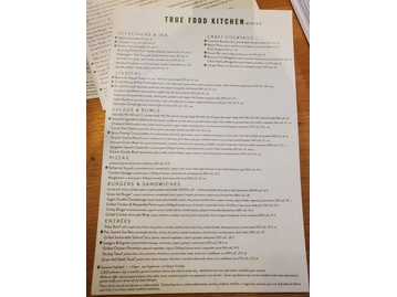 True Food Kitchen menu photo