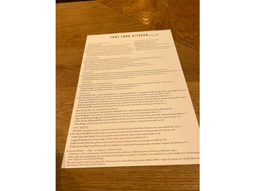 True Food Kitchen menu photo