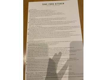 True Food Kitchen menu photo