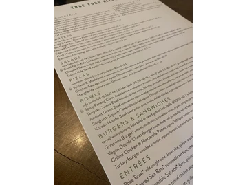 True Food Kitchen menu photo